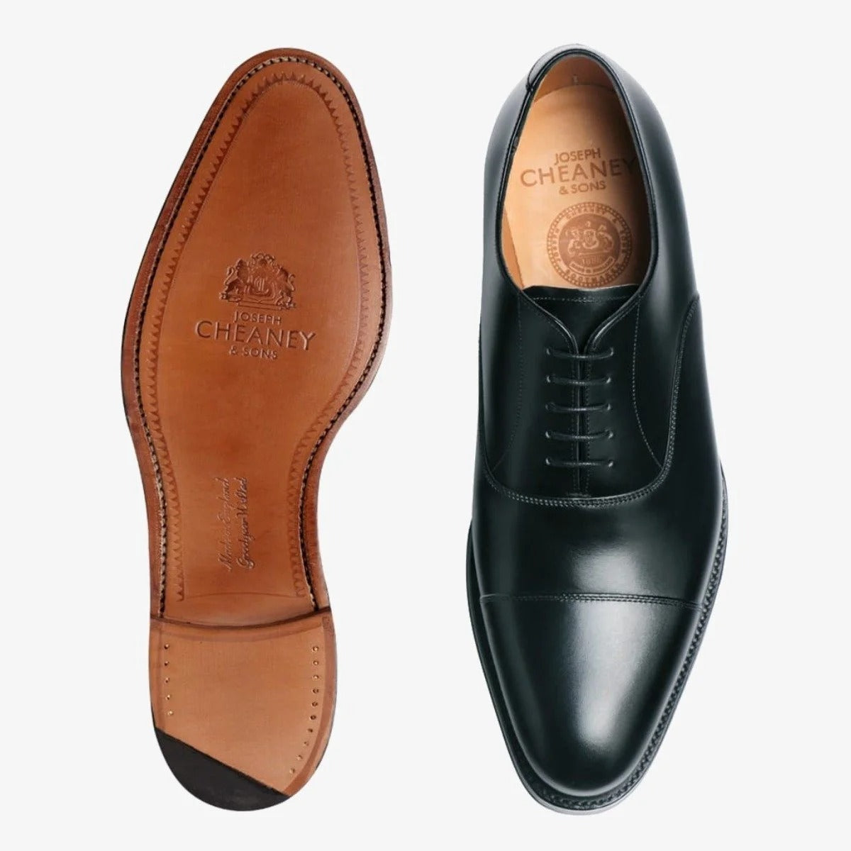 Classic Black Oxford Leather Shoes – Timeless Formal Elegance