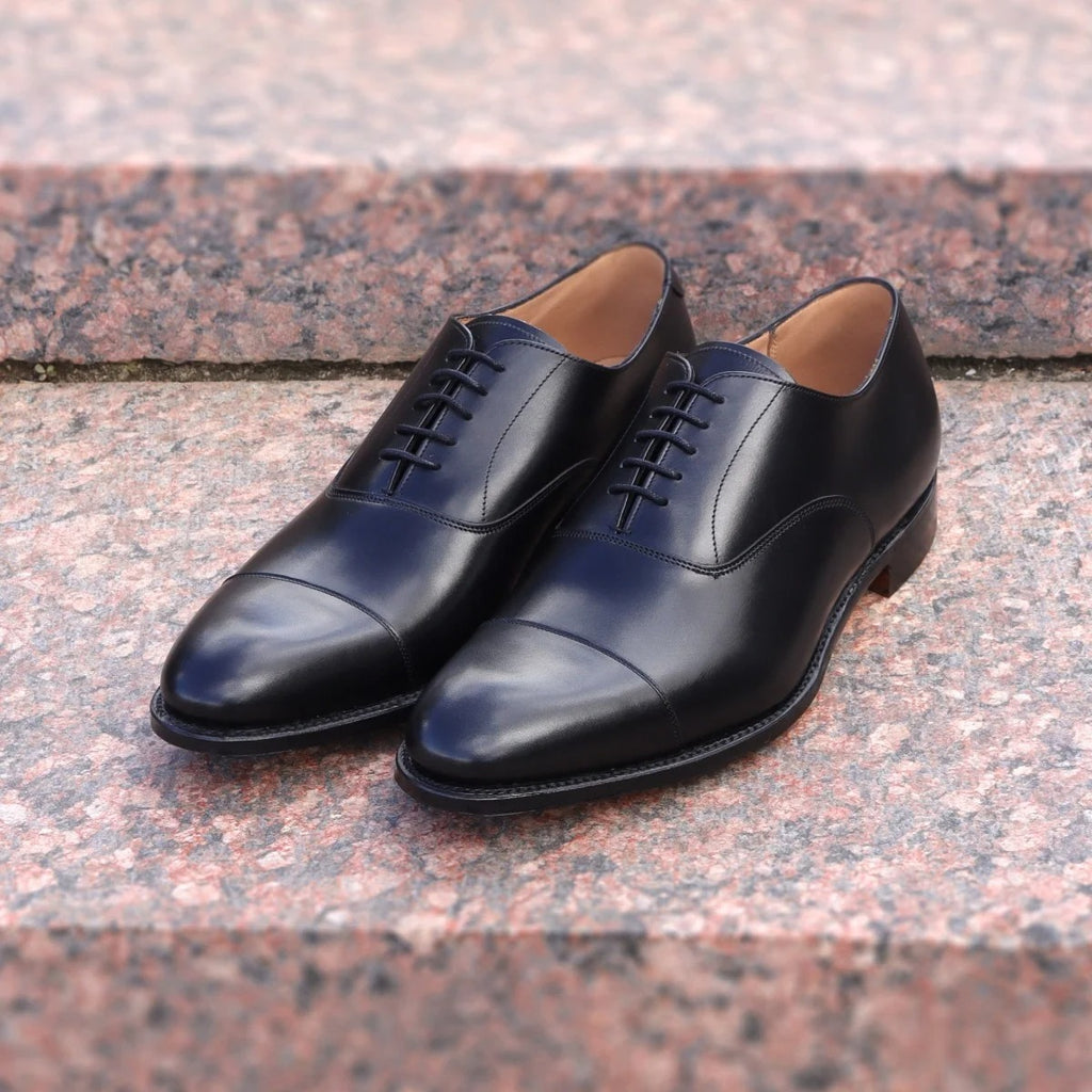 Classic Black Oxford Leather Shoes – Timeless Formal Elegance